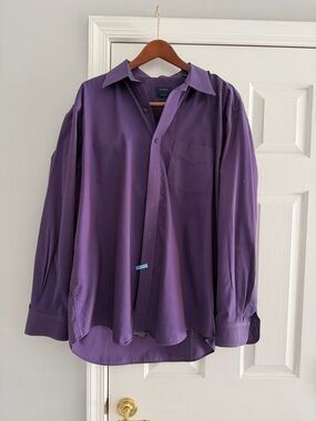 Club Room Purple Men's Dress Shirt